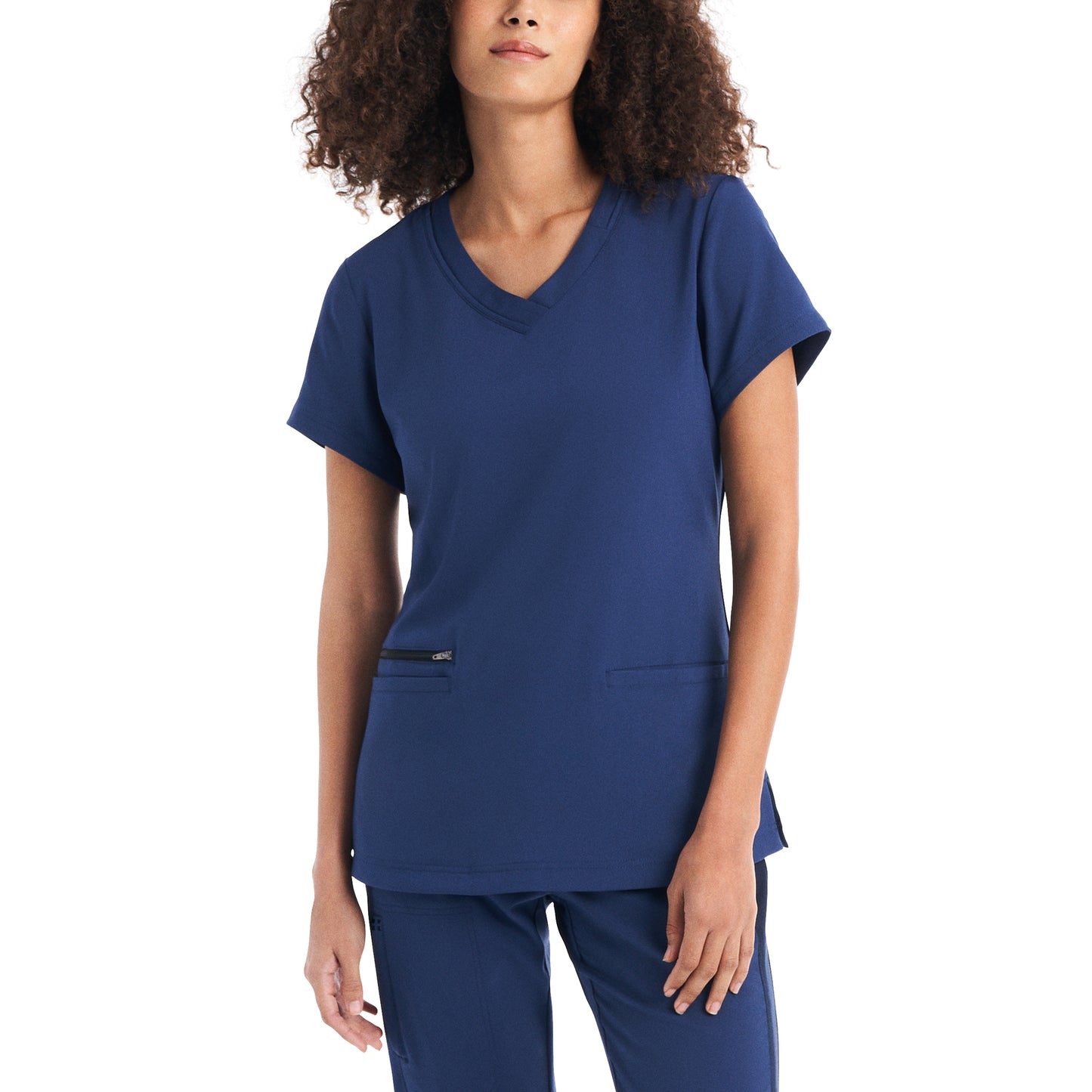 WT127 White Cross CRFT Women's 3-Pocket V-neck Scrub Top