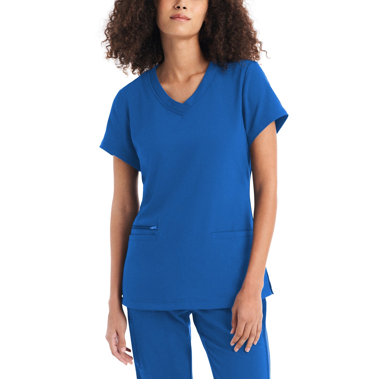 WT127 White Cross CRFT Women's 3-Pocket V-neck Scrub Top