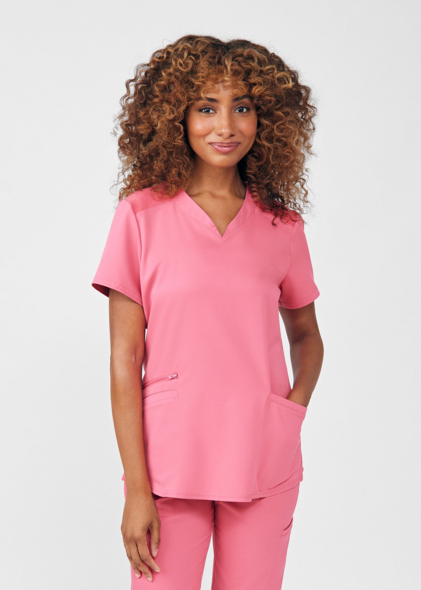 VIBE 2-Pocket V-Neck Scrub Top