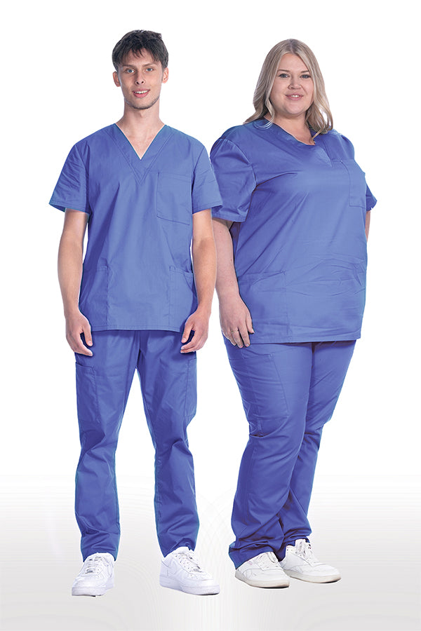 1005 Unisex Greentown Classix 3 Pocket V-Neck Soft Cotton Scrub Top