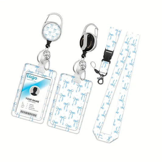 Portable ID Badge Holder with Lanyard