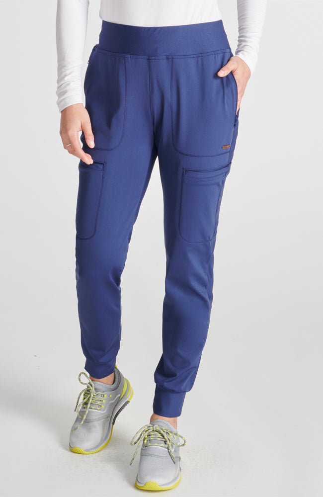 CK092 Cherokee Women's Mid Rise Tapered Leg Scrub Pant