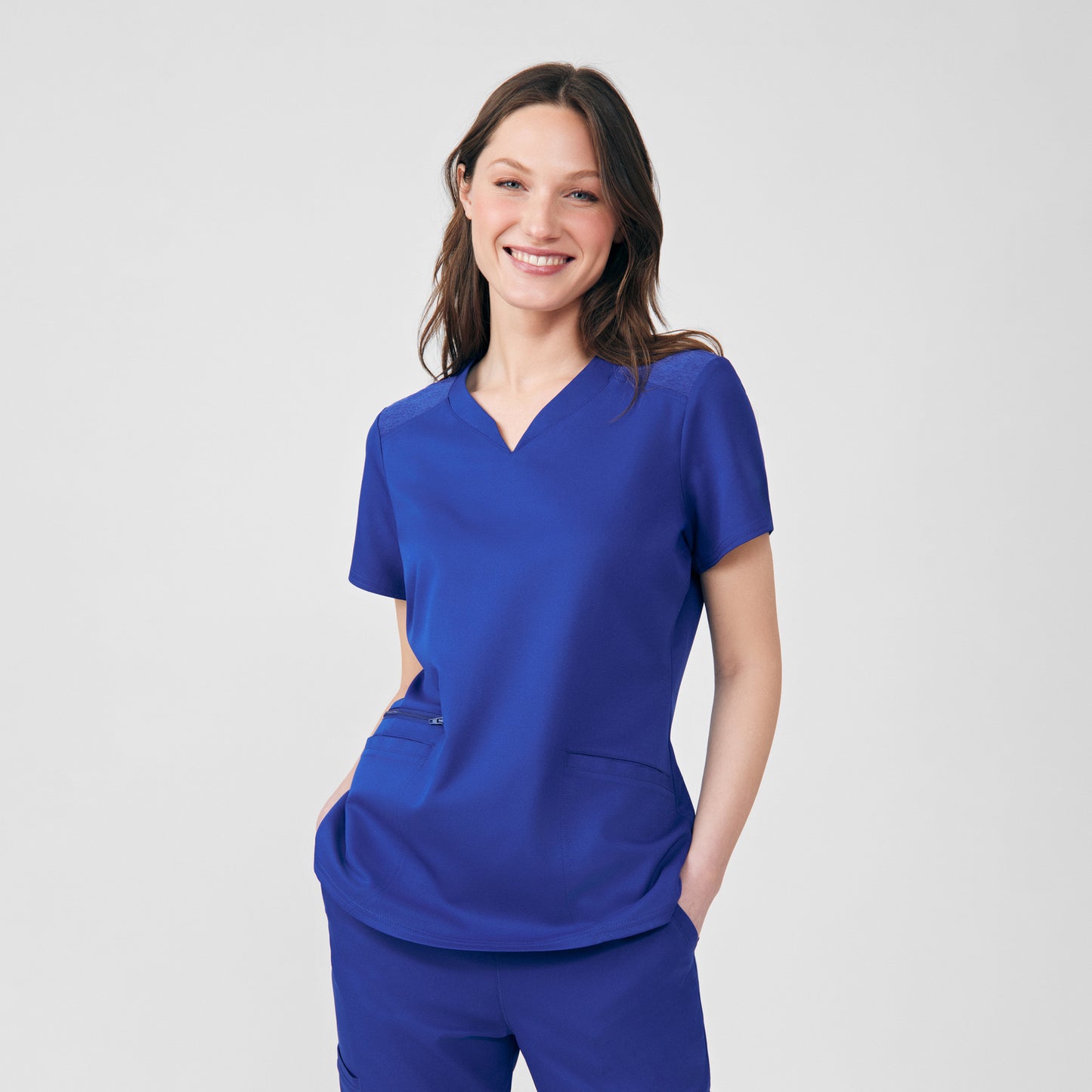 WT121 - VIBE 2-Pocket V-Neck Scrub Top