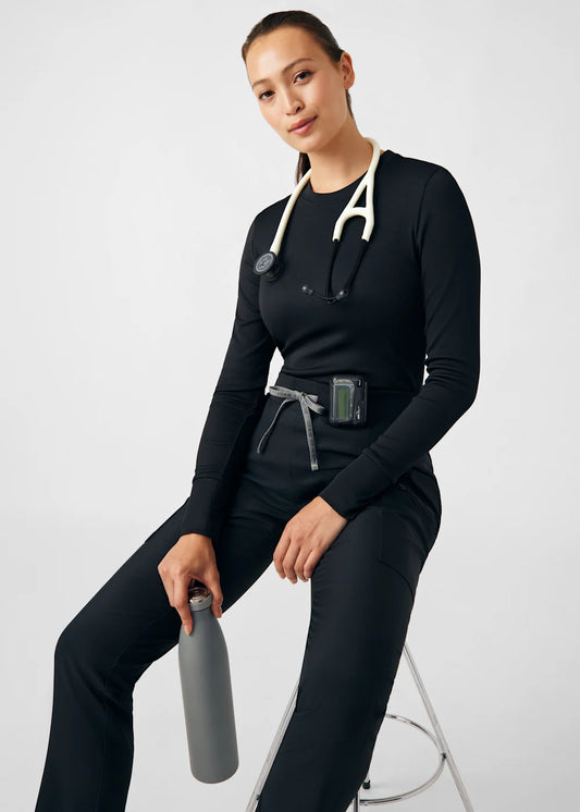 Women's Landau Forward 5-Pocket Rib Knit Waistband Scrub Pant