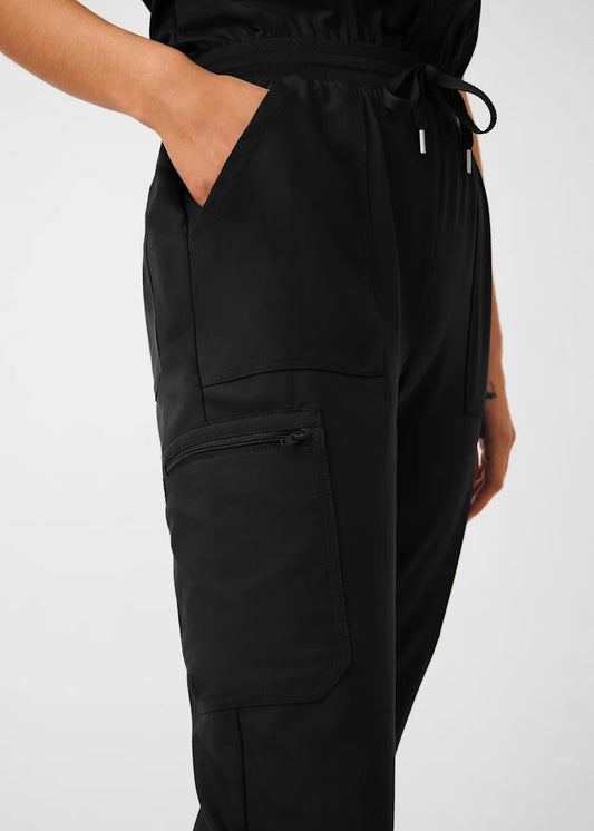 Landau Women's 8-Pocket Cargo Scrub Jumpsuit