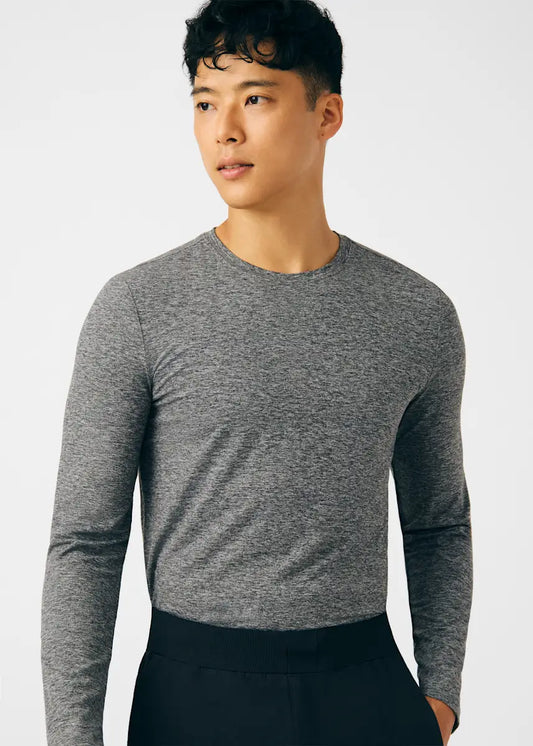 Men's White Cross Long Sleeve-tee Underscrubs