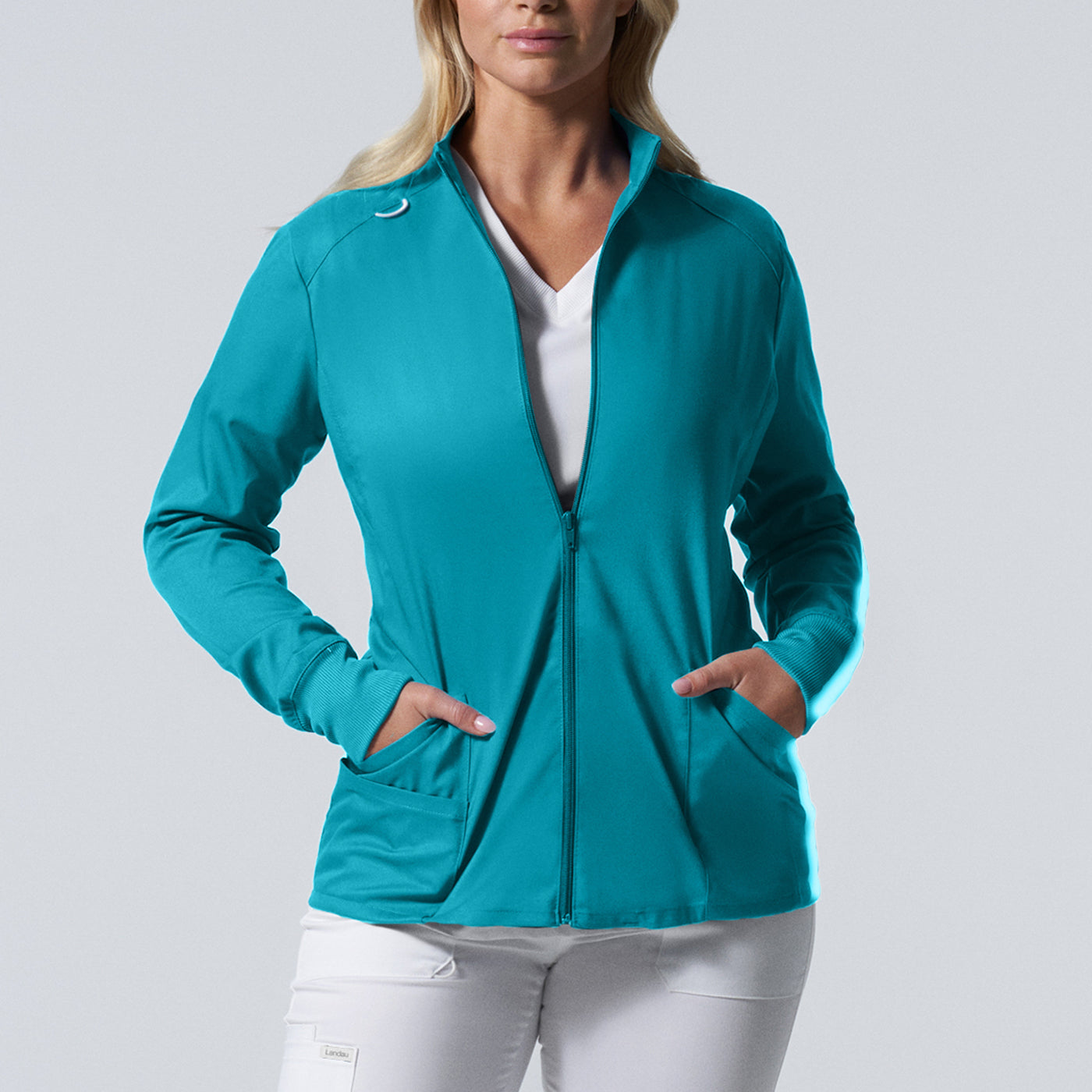 Landau Profex Women's 3-Pocket Scrub Jacket