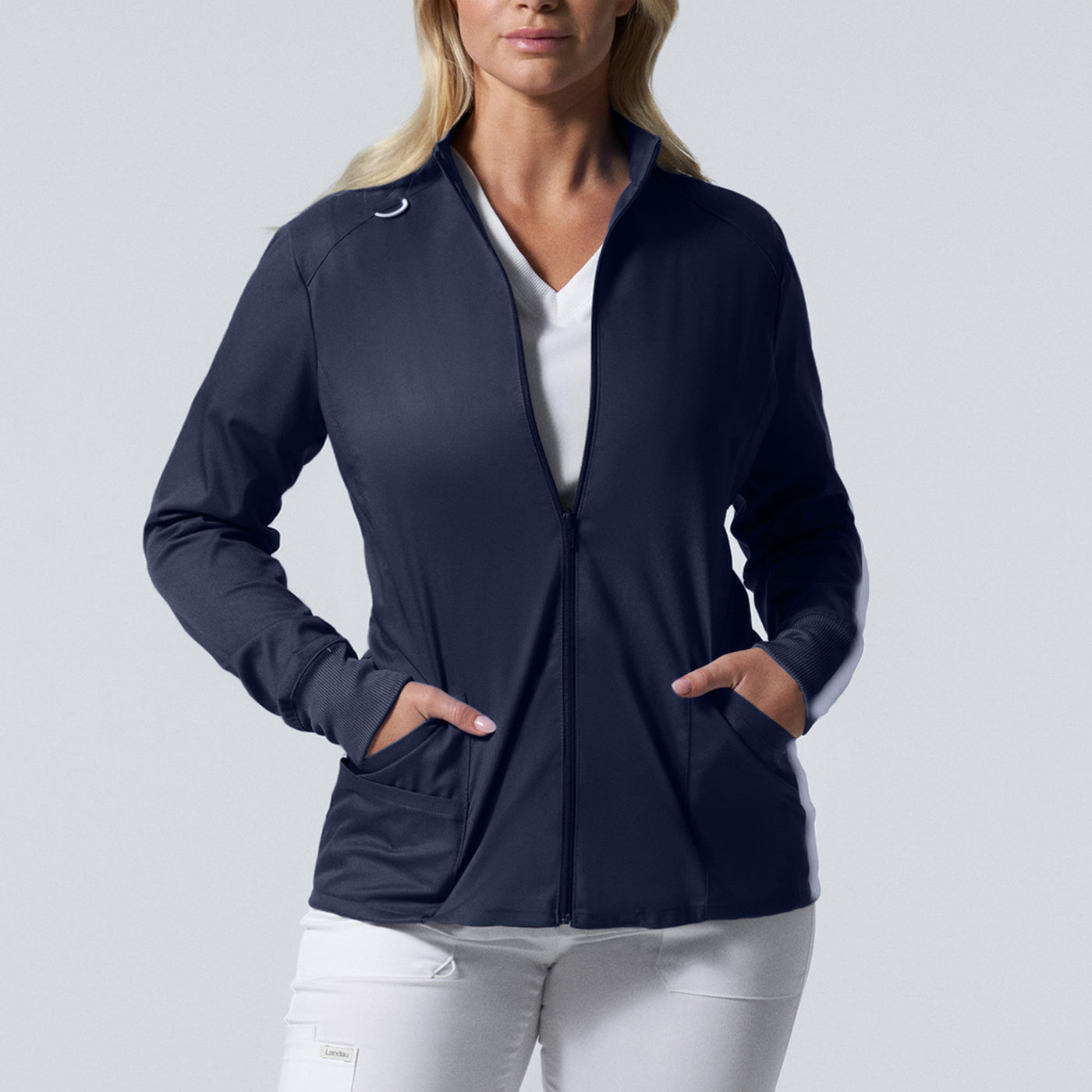 Landau Profex Women's 3-Pocket Scrub Jacket
