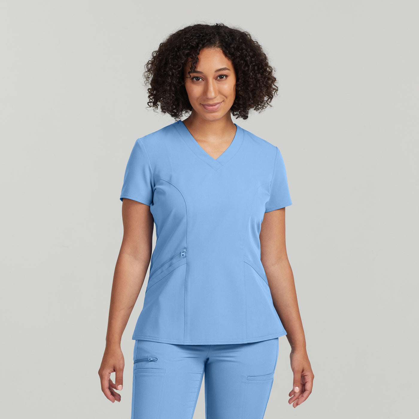 White Cross V-Tess Women's 3-Pocket V-Neck Scrub Top