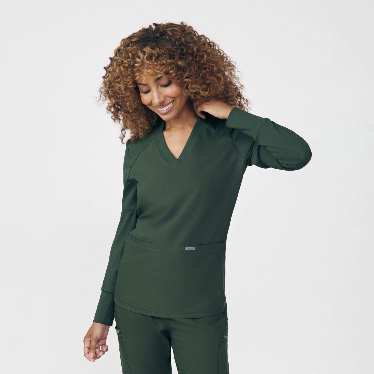 LT125 - Landau Forward Women's 2-Pocket V-Neck Scrub Top