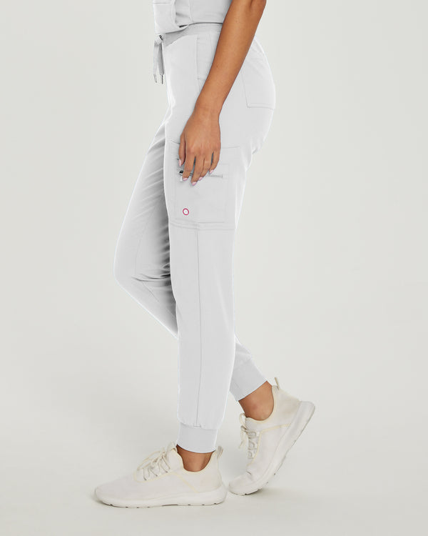 380 White Cross V-Tess Women's Zipped Cargo Pocket Joggers