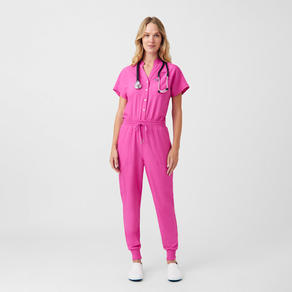 LO603 - Landau Women's 8- Pocket Cargo Scrub Jump Suit