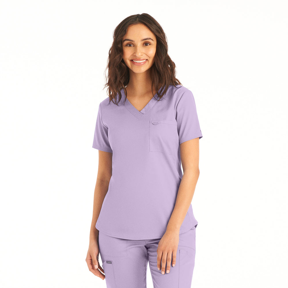 LT107 (Additional Colours) - Women's 2-Pocket V-Neck Landau Proflex Scrub Top