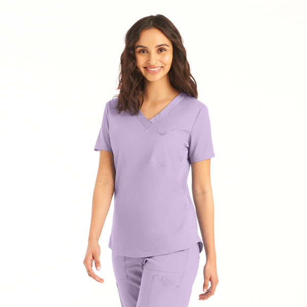 LT107 (Additional Colours) - Women's 2-Pocket V-Neck Landau Proflex Scrub Top