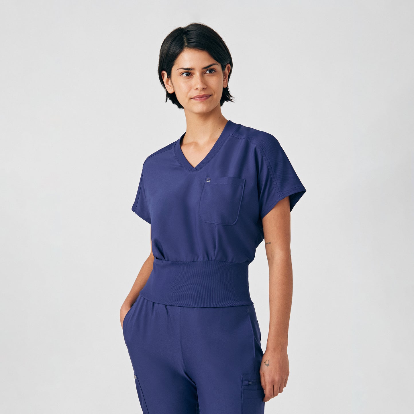 LT123 - Landau Forward 2-Pocket V-Neck Women's Scrub Top