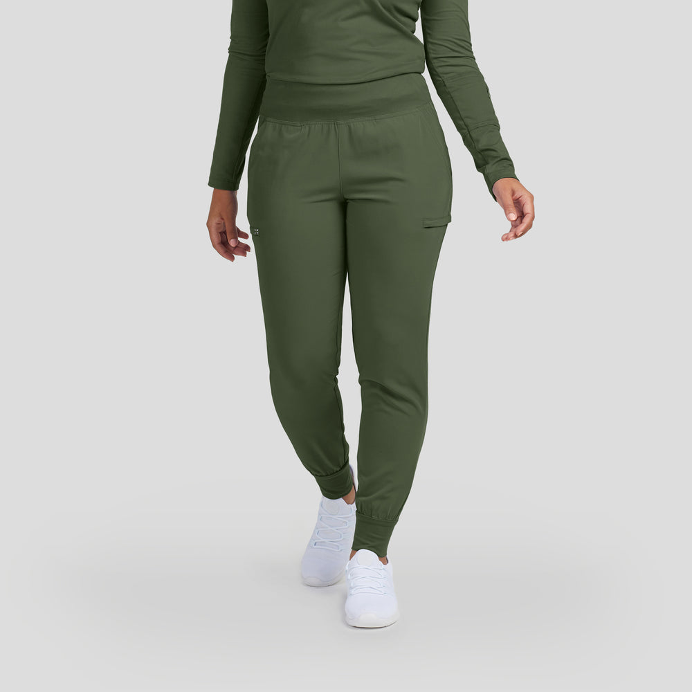 White Cross CRFT Women's Jogger Scrubs Pants - Ultra Soft