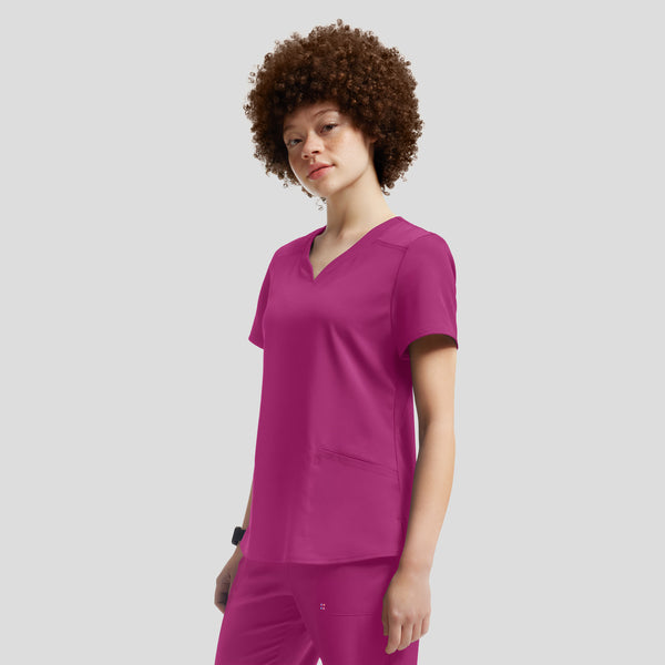 VIBE 2-Pocket V-Neck Scrub Top