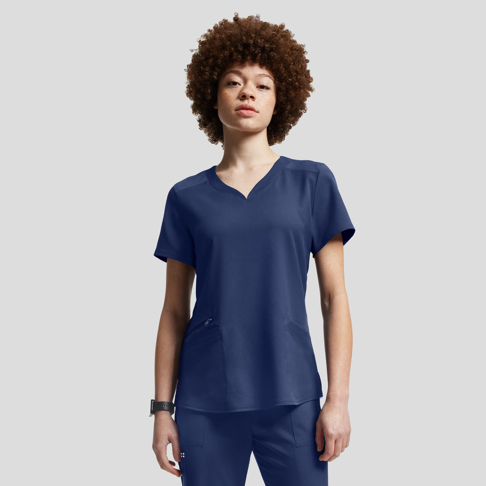VIBE 2-Pocket V-Neck Scrub Top