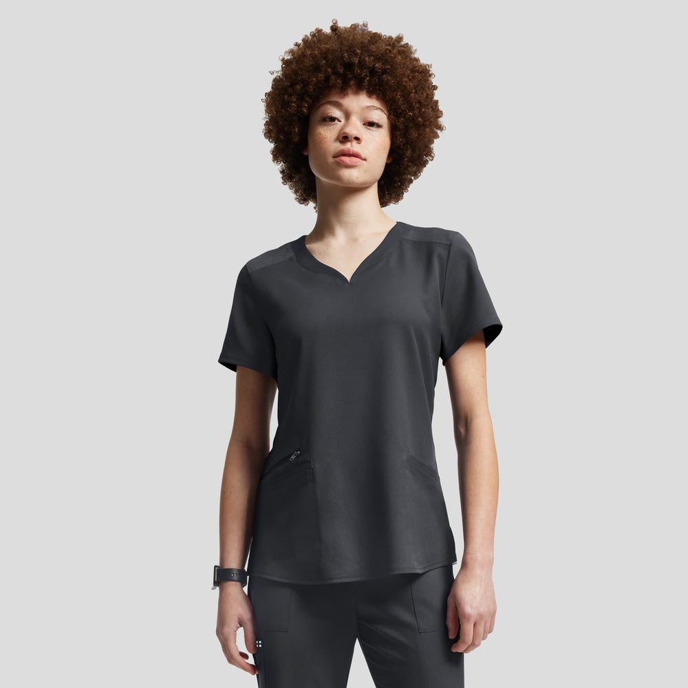 VIBE 2-Pocket V-Neck Scrub Top