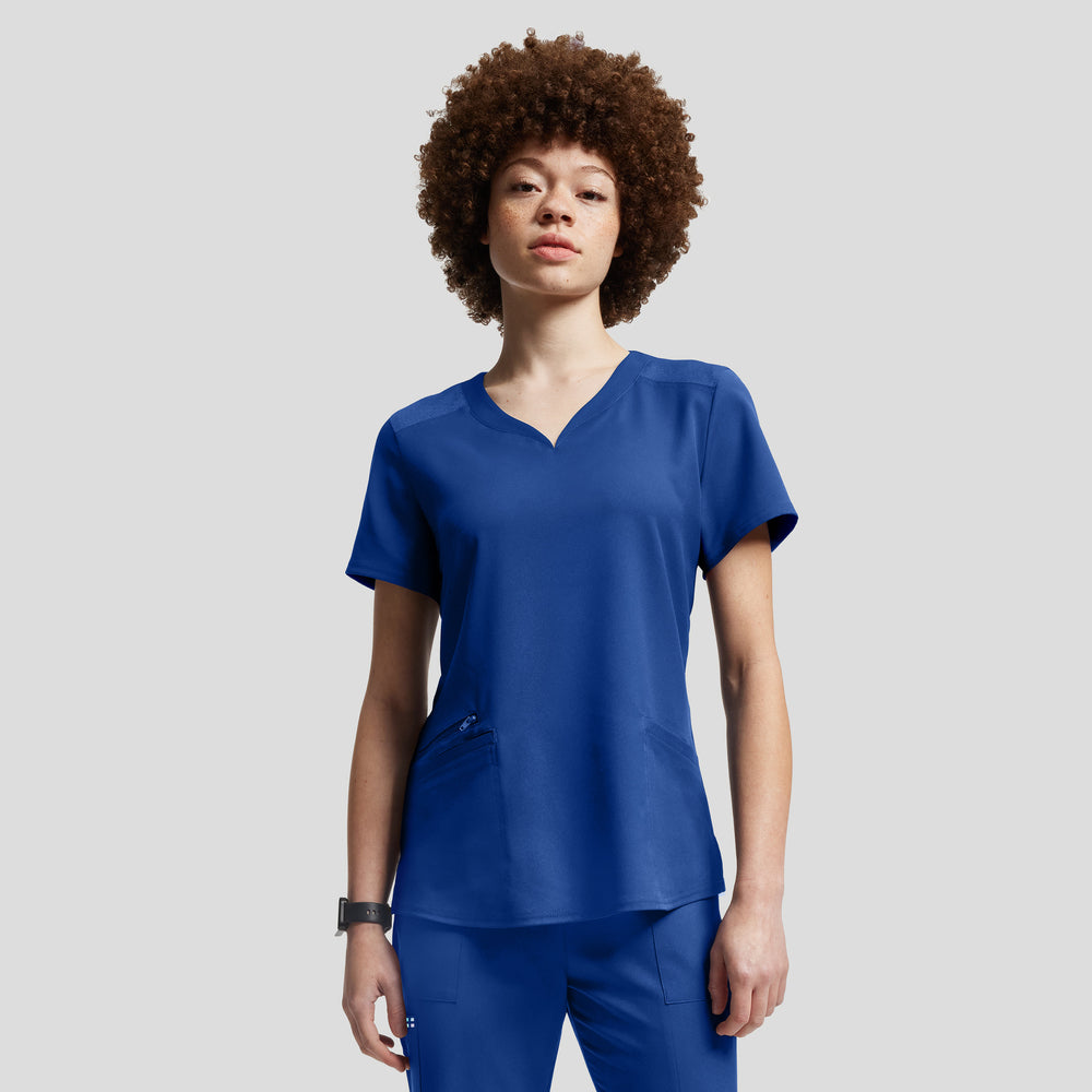 VIBE 2-Pocket V-Neck Scrub Top