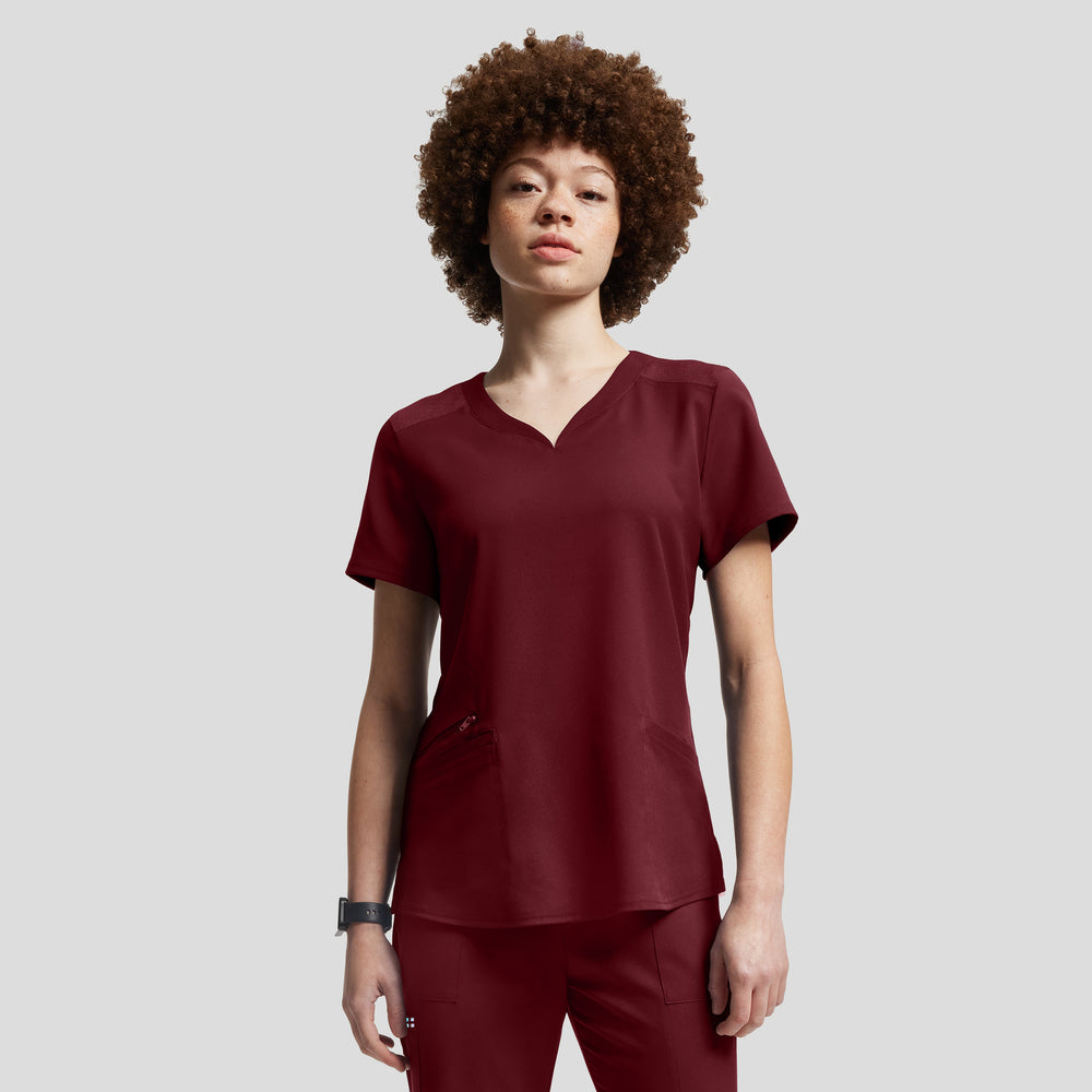 VIBE 2-Pocket V-Neck Scrub Top