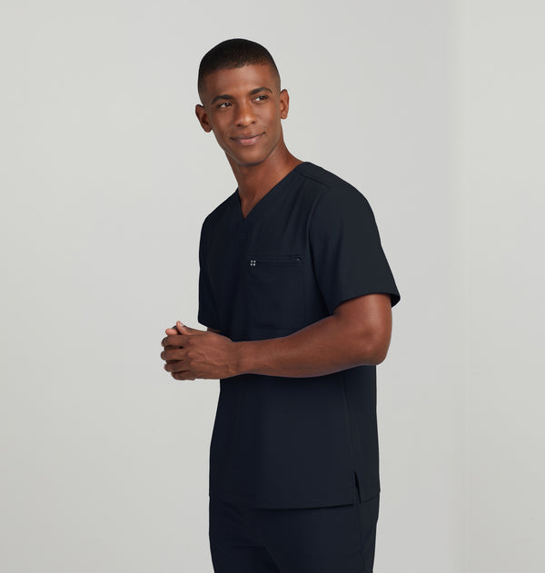WT131 - CRFT Men's 2-Pocket V-neck Scrub Top