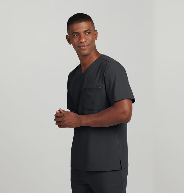 WT131 - CRFT Men's 2-Pocket V-neck Scrub Top