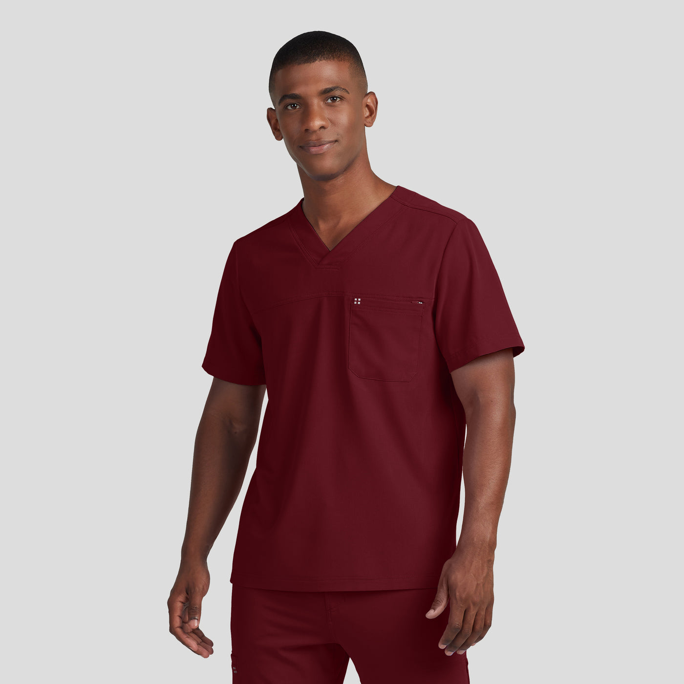 WT131 - CRFT Men's 2-Pocket V-neck Scrub Top