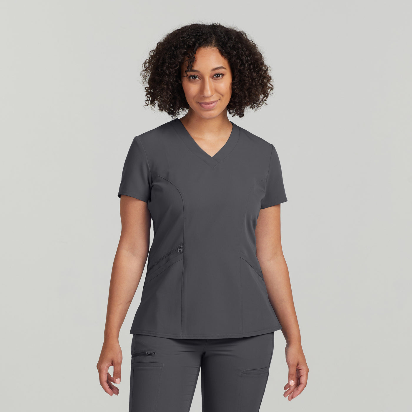 White Cross V-Tess Women's 3-Pocket V-Neck Scrub Top