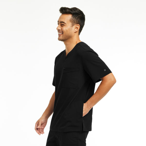 WT151 White Cross CRFT Men's 3-Pocket V-neck Scrub Top