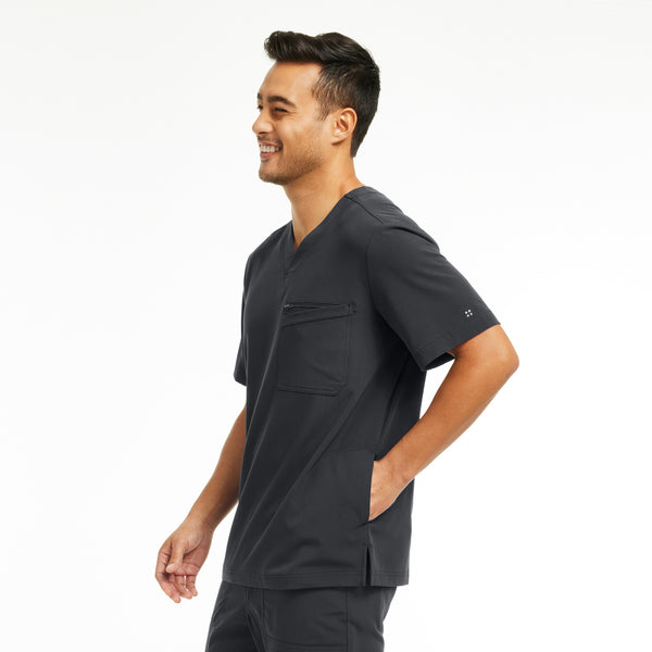 WT151 White Cross CRFT Men's 3-Pocket V-neck Scrub Top