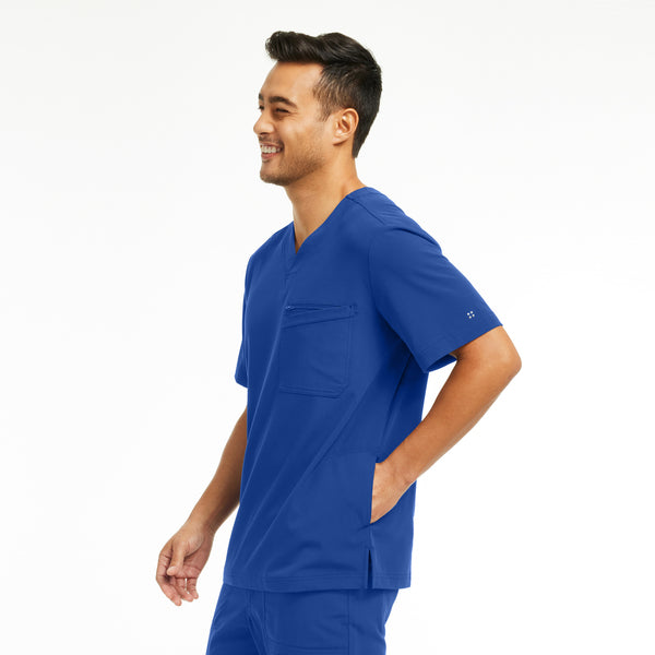 WT151 White Cross CRFT Men's 3-Pocket V-neck Scrub Top