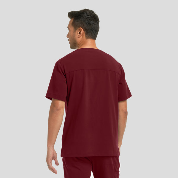 WT151 White Cross CRFT Men's 3-Pocket V-neck Scrub Top