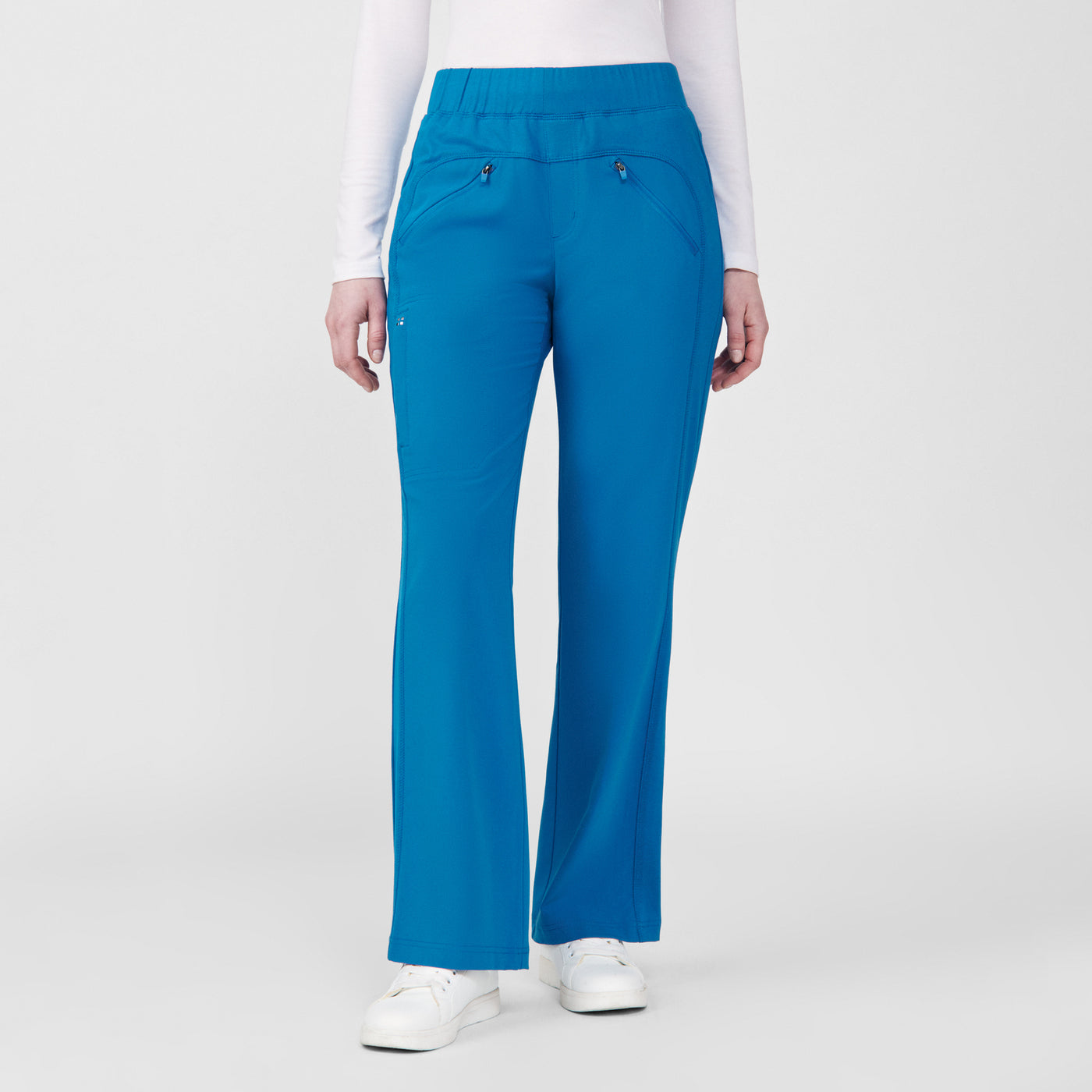 WB414P White Cross CRFT Women's Bootcut Petite Scrub Pants