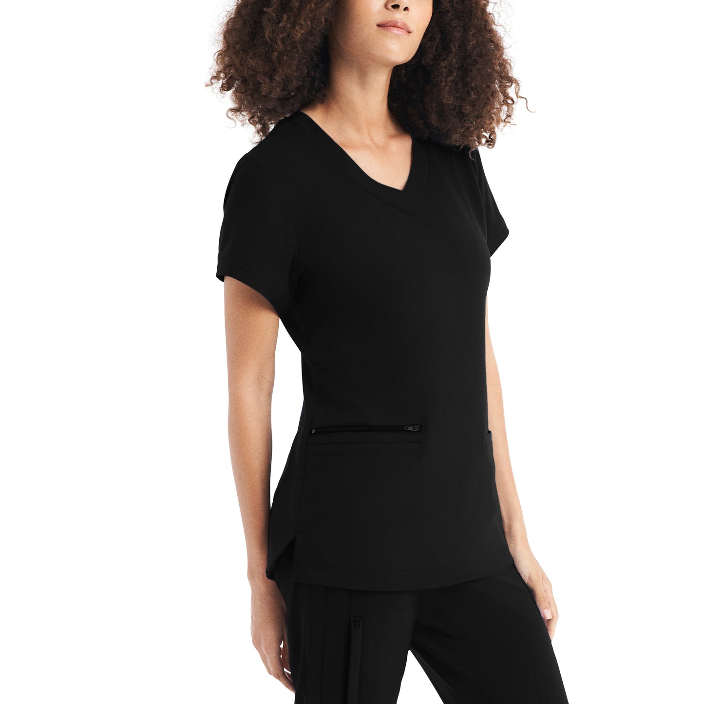 WT127 White Cross CRFT Women's 3-Pocket V-neck Scrub Top