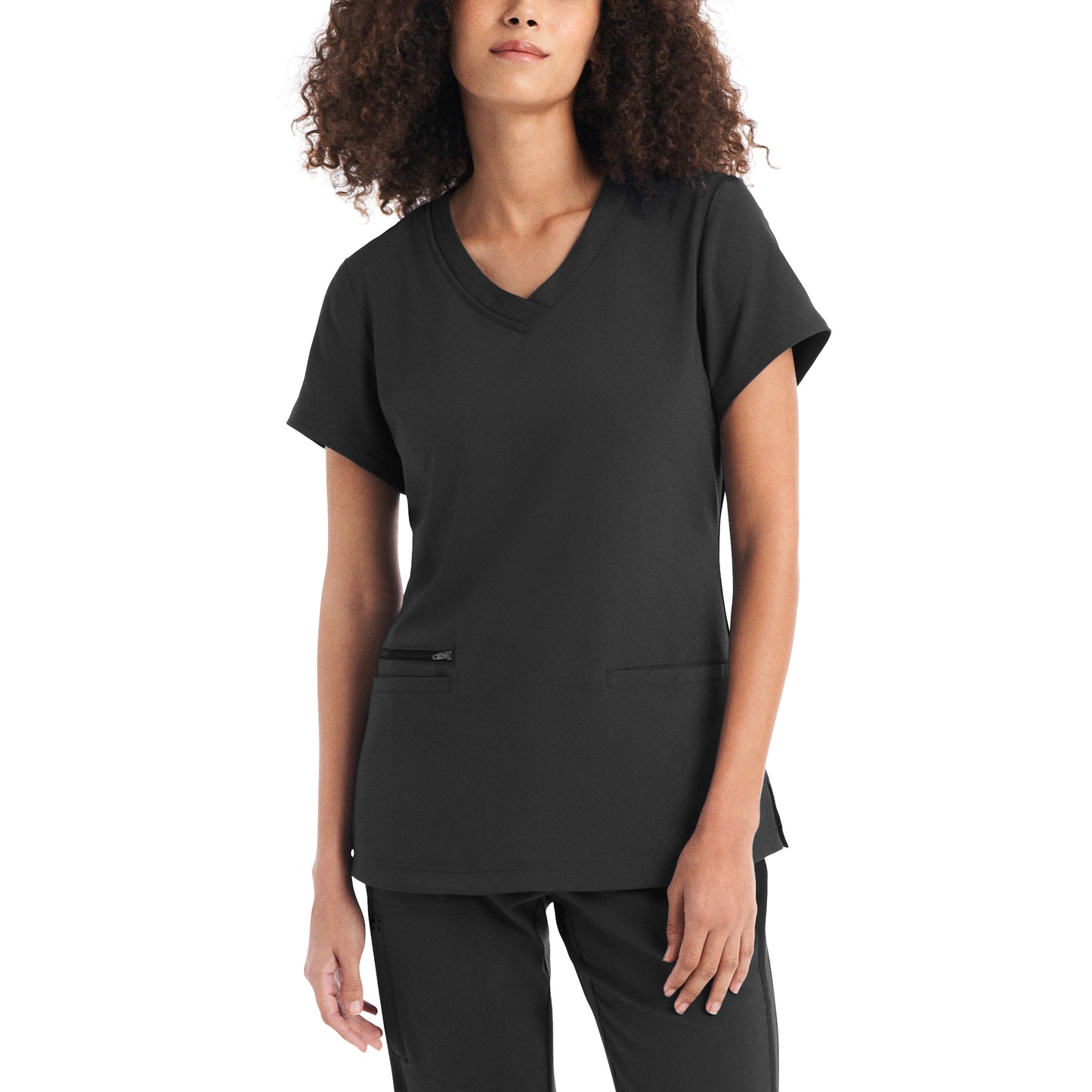 WT127 White Cross CRFT Women's 3-Pocket V-neck Scrub Top