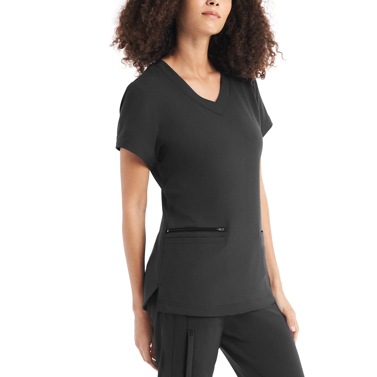 WT127 White Cross CRFT Women's 3-Pocket V-neck Scrub Top