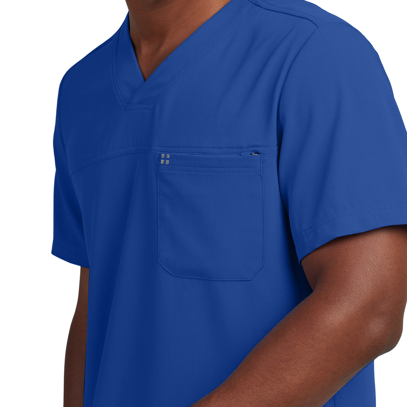WT131 - CRFT Men's 2-Pocket V-neck Scrub Top