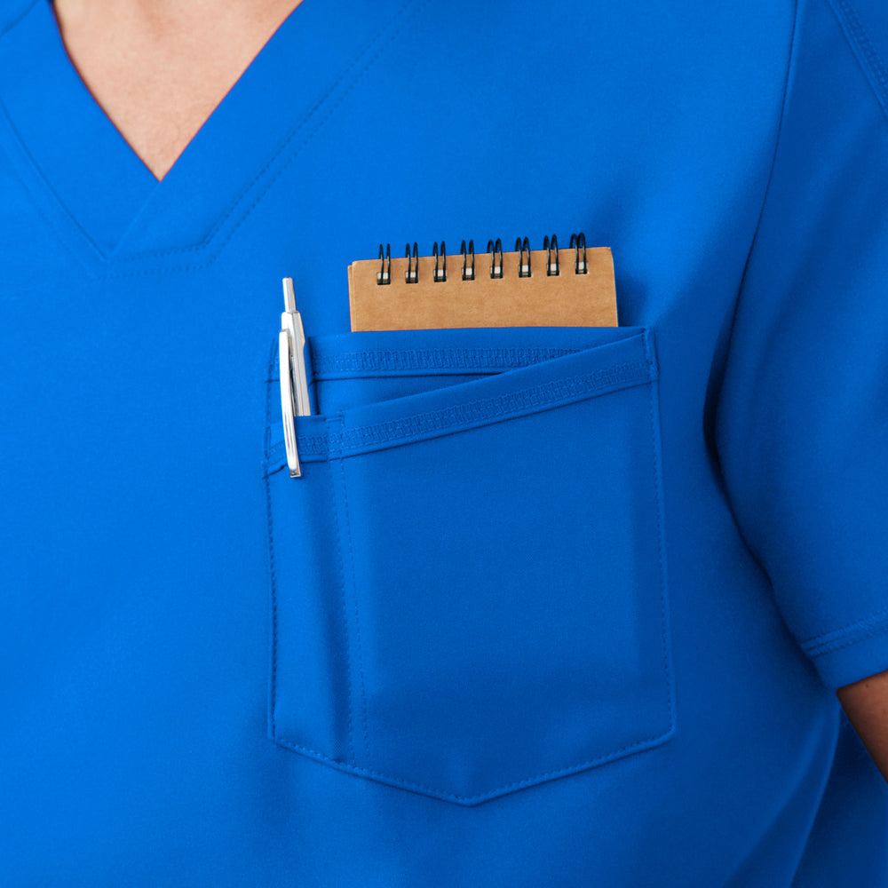 White Cross VIBE Men's 2-Pocket V-Neck Scrub Top