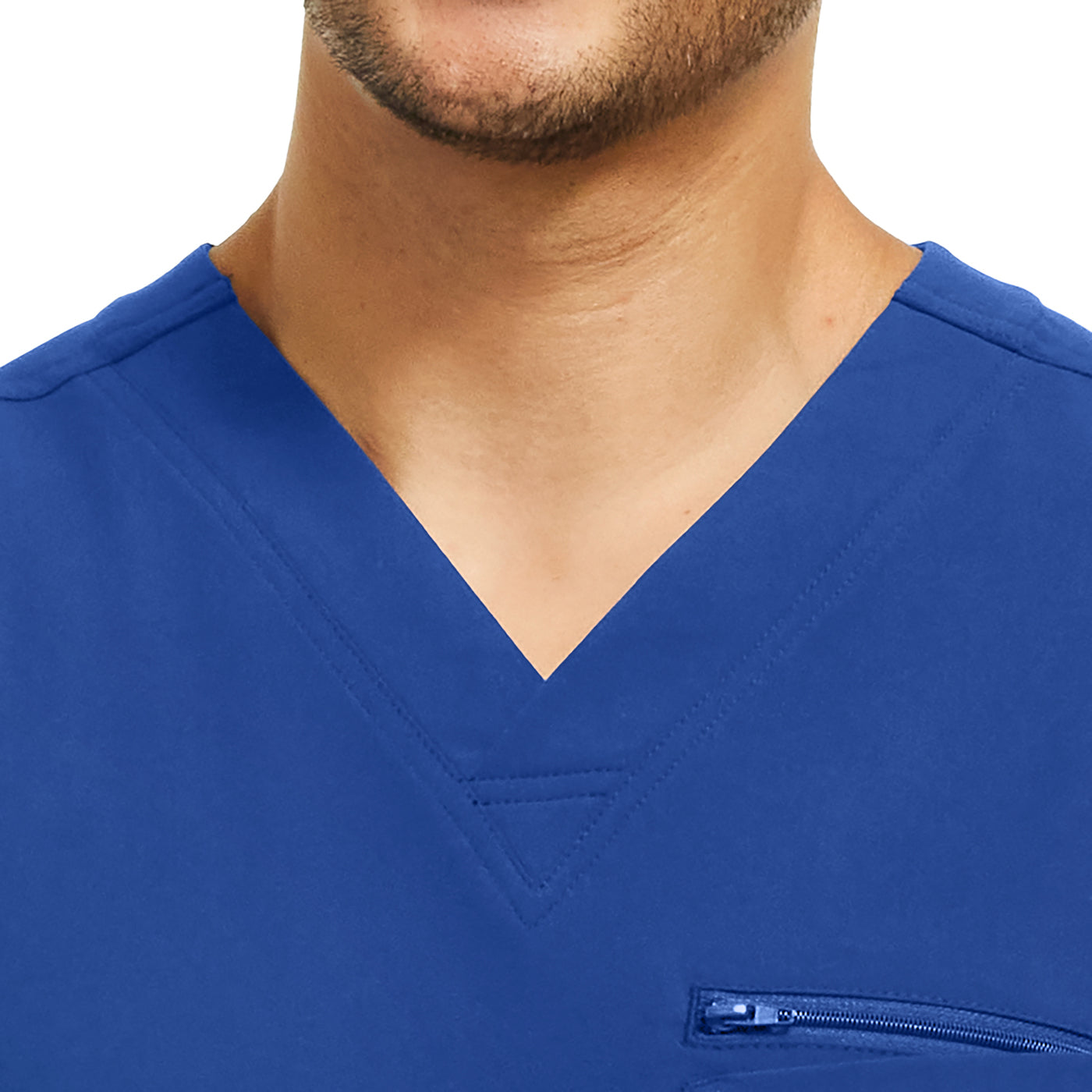 WT151 White Cross CRFT Men's 3-Pocket V-neck Scrub Top