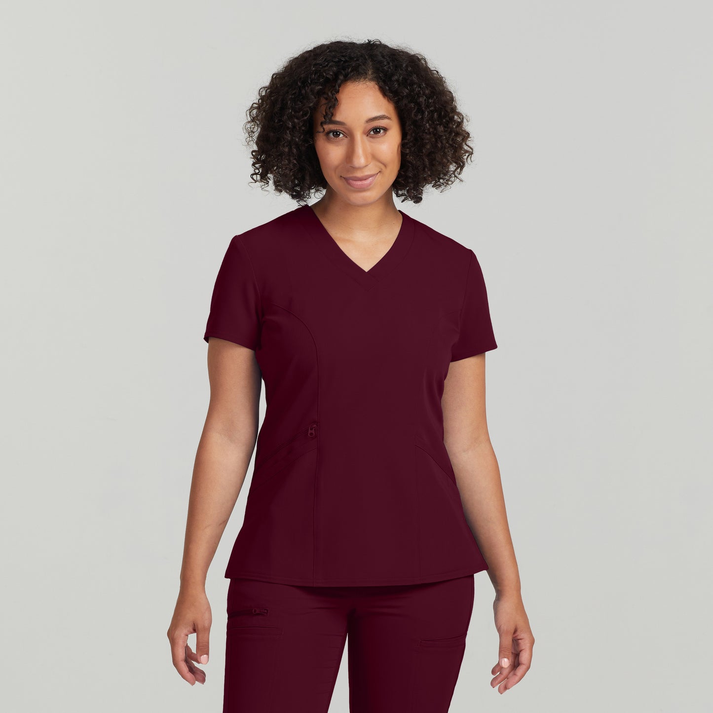 White Cross V-Tess Women's 3-Pocket V-Neck Scrub Top