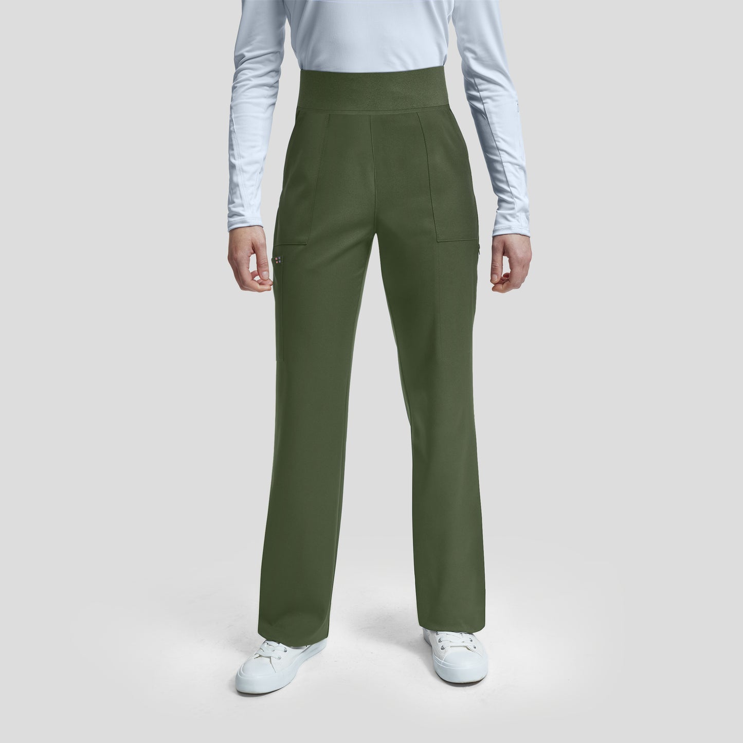 White Cross Vibe Women's Petite Cargo Wide Leg Pants