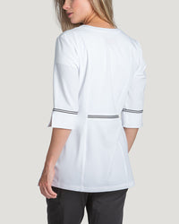 *Last Few* Marvella Women's Labcoat With 2-Way Zipper