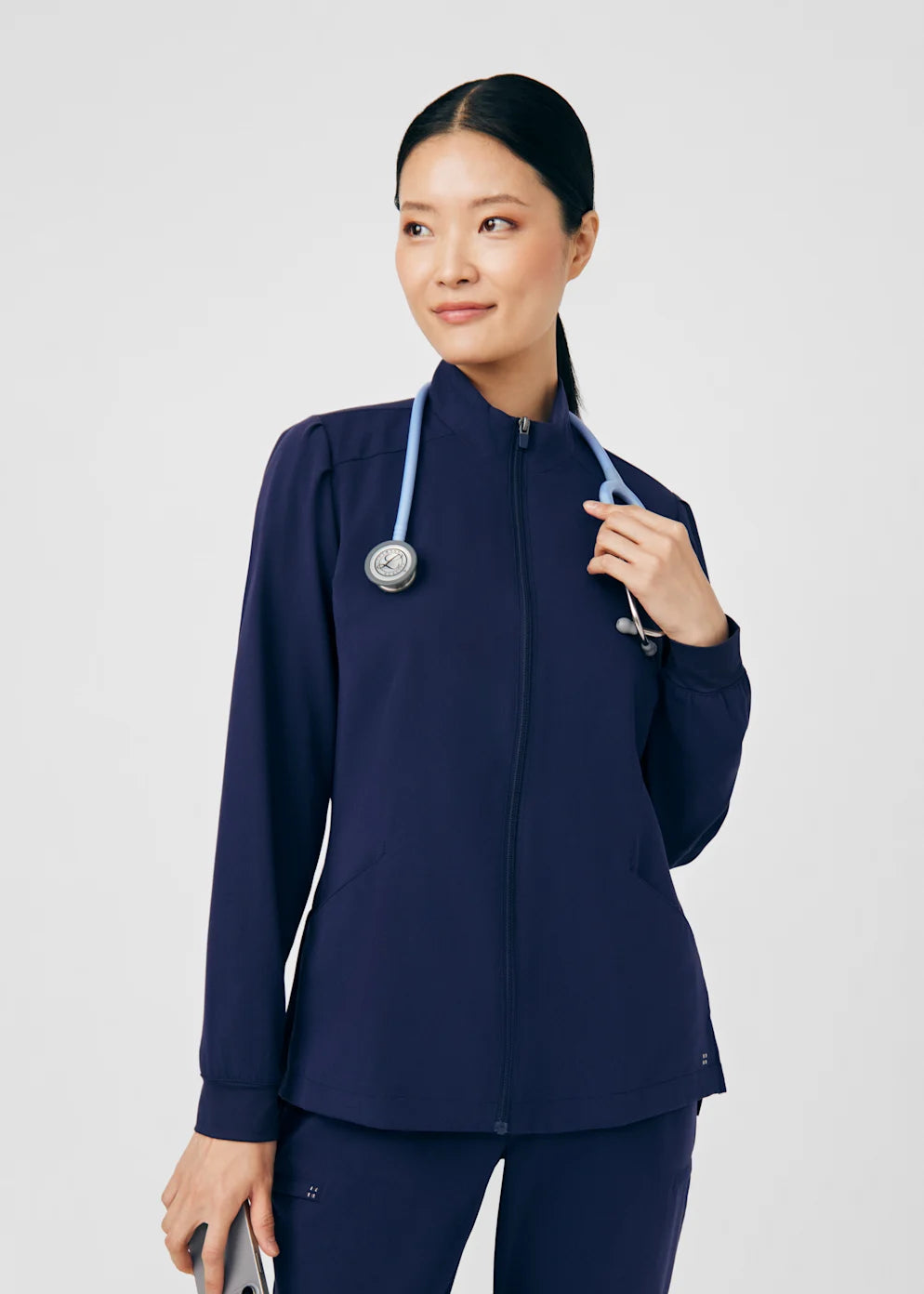 WJ704 - White Cross CRFT Women's Warm-Up Scrub Jacket