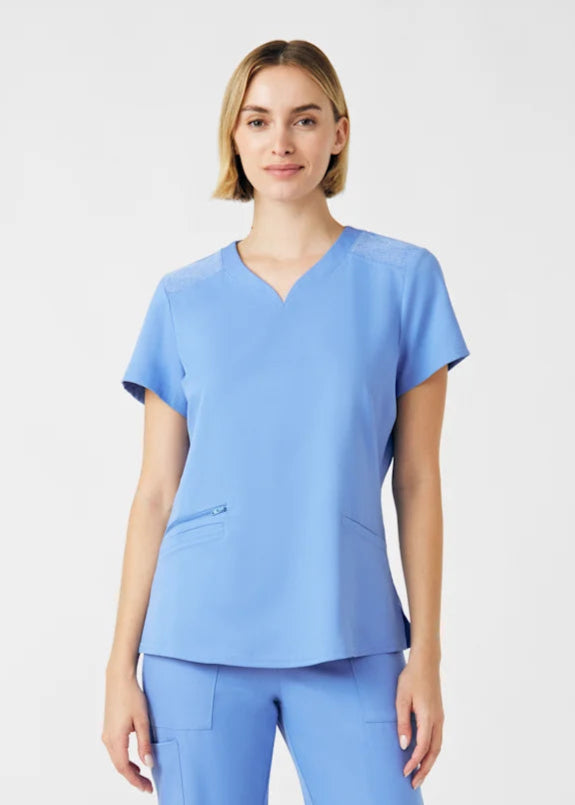 WT121 - VIBE 2-Pocket V-Neck Scrub Top