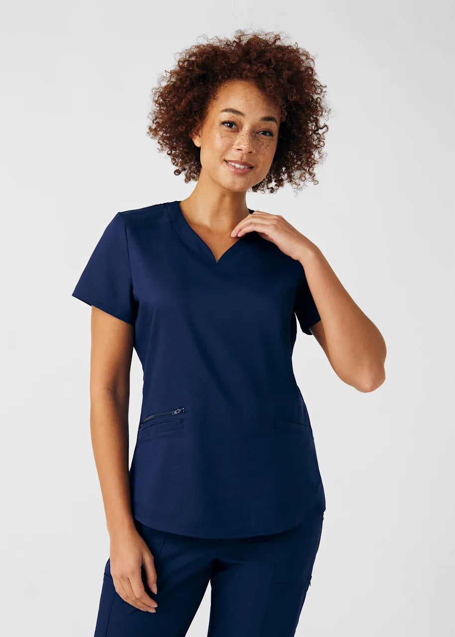 WT121 - VIBE 2-Pocket V-Neck Scrub Top