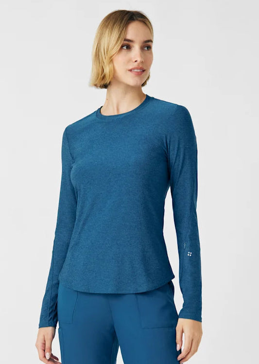VIBE Women’s 1-Pocket Long-Sleeve Crew Neck Shirt