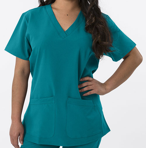 1201 Women's 4Flex 2-Pocket Scrub Top