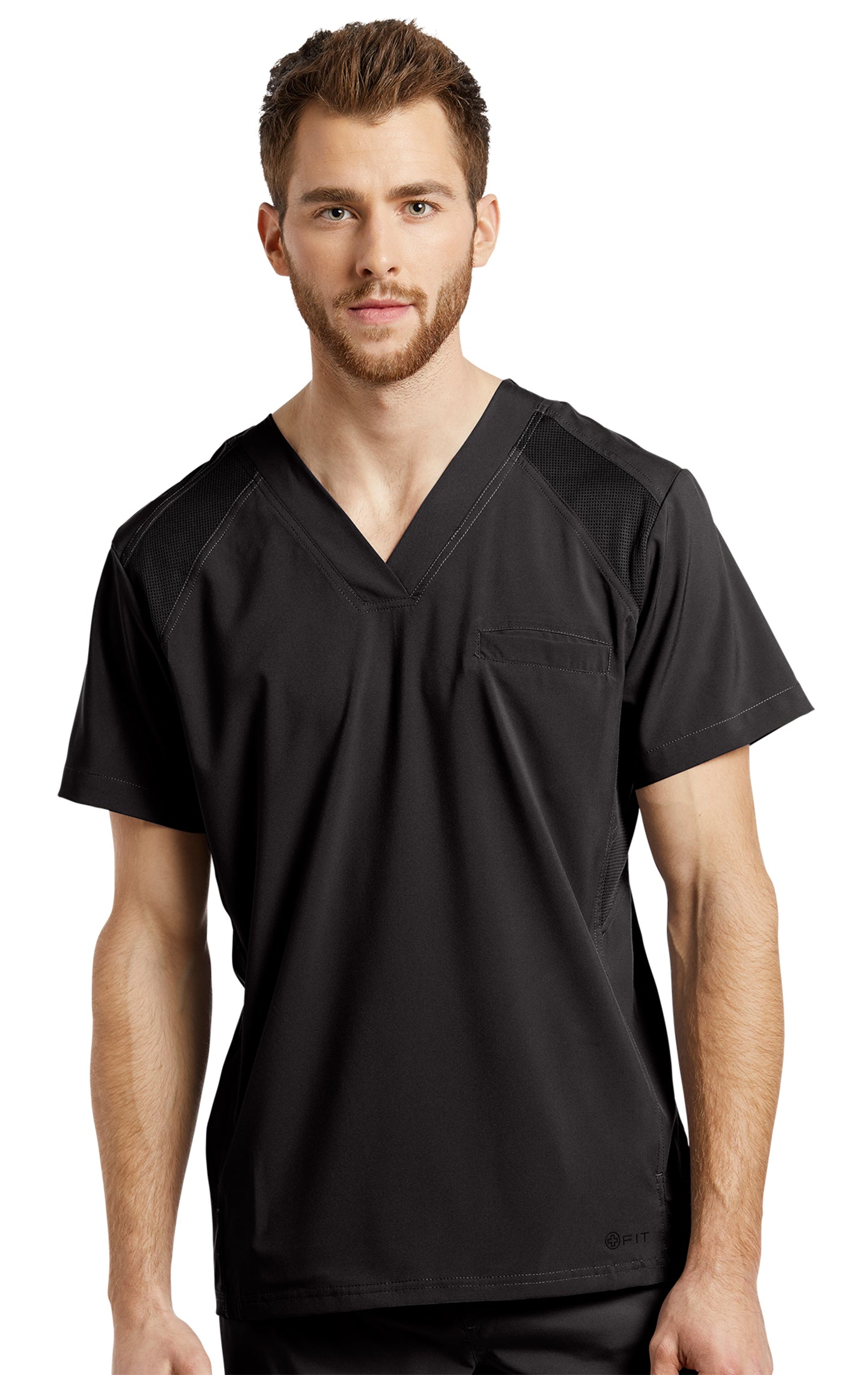 White Cross FIT Men's Scrub Top