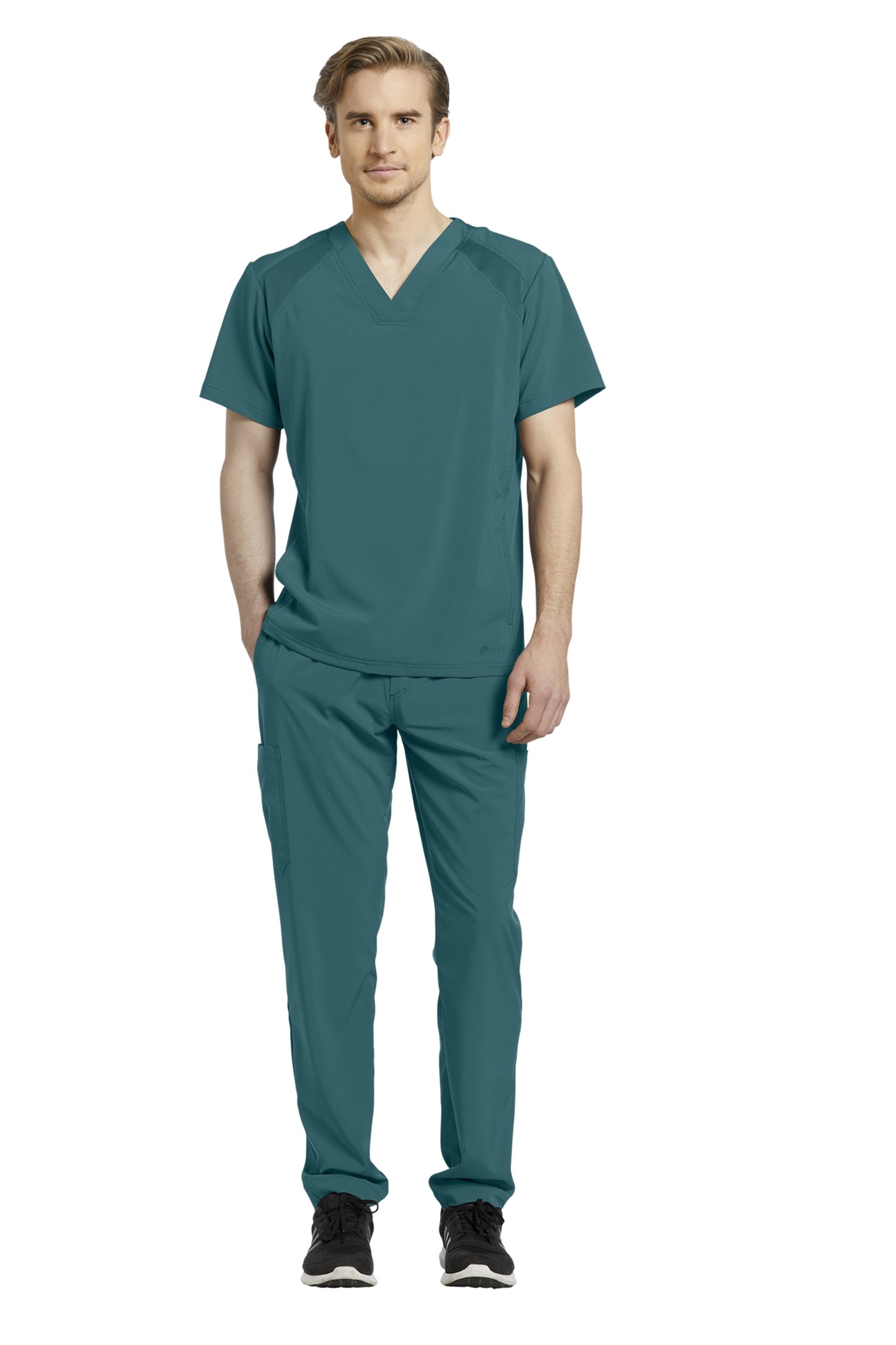 White Cross FIT Men's Scrub Top